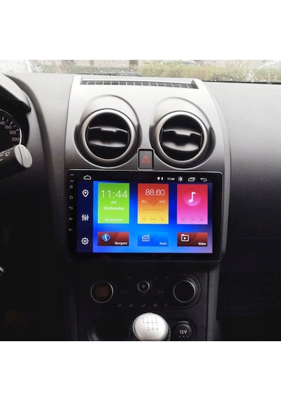 Nissan Qashqai Araç Multimedya Android Ekran Carplay Double Teyp 4+64 9" 07-13 Black Navımex