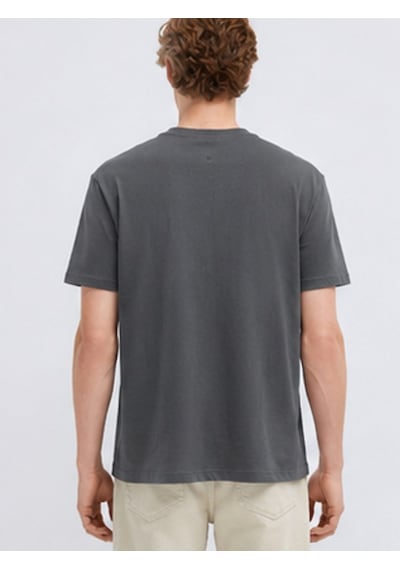 Mavi M0613348-91268 Mavi Jeans Baskılı T-shirt Erkek Tişort Füme