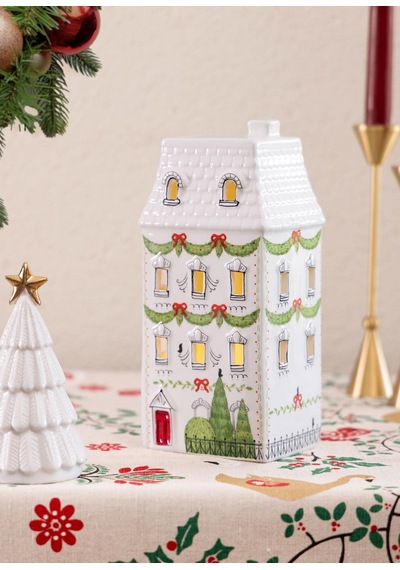 The Mia Dekoratif Led Işıklı Yılbaşı Evi 11x9x22 Cm 1 Adet
