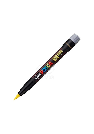Uni Posca Fırça Uçlu Marker Pcf-350 Sarı