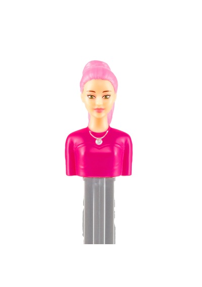 Pez Dispenser Barbie Purple Hair Meyve Aromalı Şekerleme Makinesi Ve Şekerleme Yedekleri
