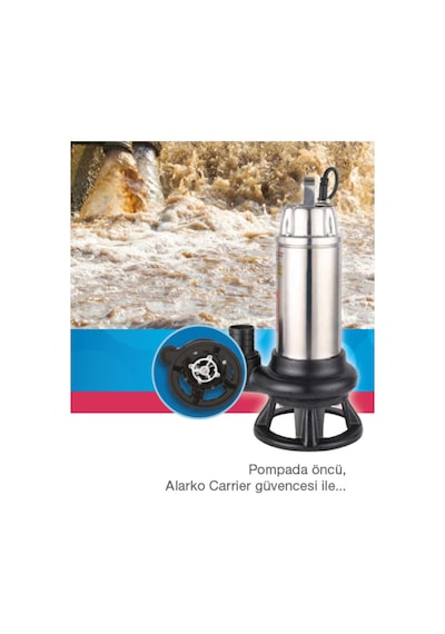 Wqcnd 15-15 2 Hp Paslanmaz Parçalayıcı Bıçaklı Dalgıç Pompa