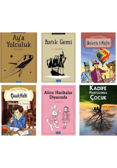 Kadife Patolonlu Çoçuk 6 Kitap Okuma Seti Ortaokul Düzeyi