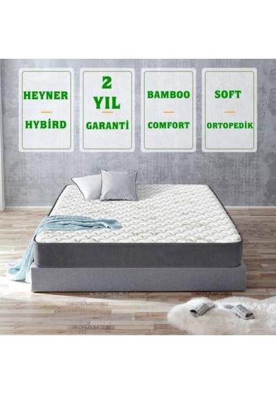 Uzunbebe 110X190 Ortopedik Yaylı Yatak Heyner Hybird Bamboo