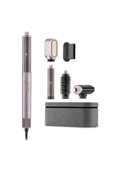 Tr Hairmony 4606h Plus Saç Kurutma Ve Şekillendirme Set Su Mor, Deri Kutulu