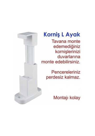 Korniş Tutucu L Ayak 2 Adet