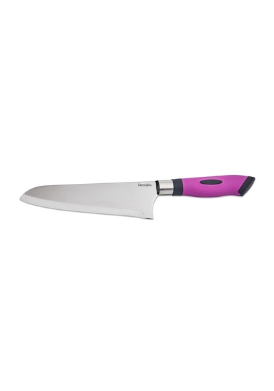 Chefline 5 Parça Mor Mutfak Bıçak Seti + Meyve Bıçağı Hediyeli Paslanmaz Çelik Mor