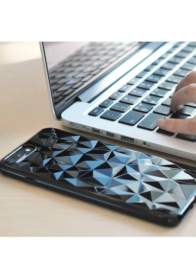 Ringke Air Prism 3d Elmas Yansıması Apple Uyumlu iPhone 7/8 Plus İle Kılıf Ink Black Ultra Hafif Esnek İnce