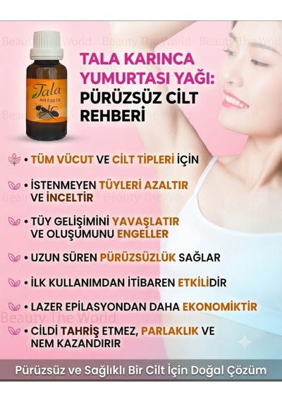 Tala Karınca Yumurtası Yağı - İstenmeyen Tüylere Doğal Ve Kalıcı Çözüm