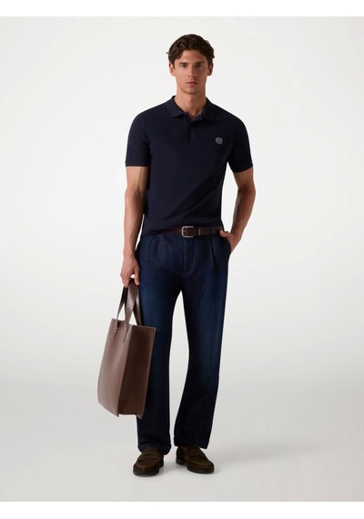 Guess Washed Erkek Lacivert Slim Fit Polo T-shirt M2yp24kc9t1-g7v2 Lacivert