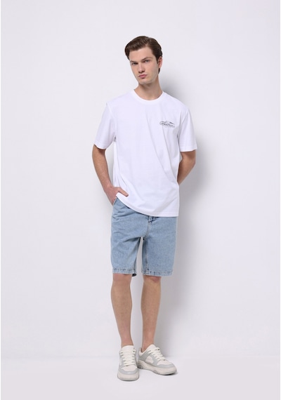 Colin's Colins Regular Fit Orta Bel Düz Erkek İndigo Jean Şort Cl1074795 Q1.v1 Dn44281 Denim