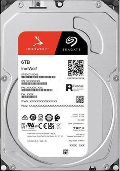 Seagate 6 Tb Seagate 3.5 Ironwolf Sata3 5400rpm 256mb St6000vn006 3 Yıl Resmı Dıst Garantılı