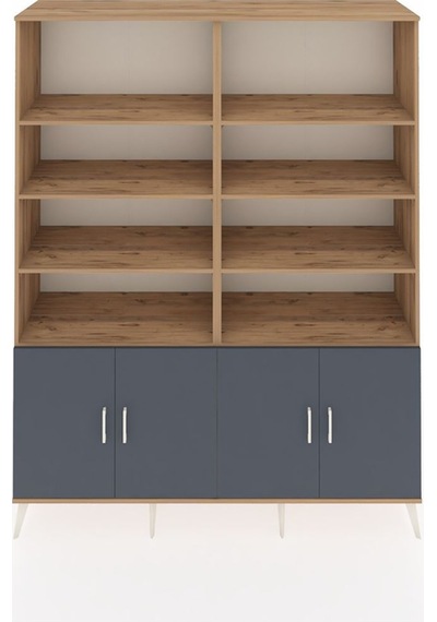 Hyperion Gardrop 10 Raflı 4 Kapaklı 176x44x221 Çam-antrasit/çam Antrasit/çam Hyperion Gardrop 10 Raflı 4 Kapaklı 176x44x221 Çam-antrasit/çam Antrasit/çam