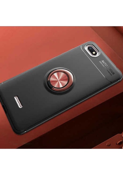 Xiaomi Redmi 6a Kılıf Zore Ravel Silikon Kapak Siyah-Rose Gold