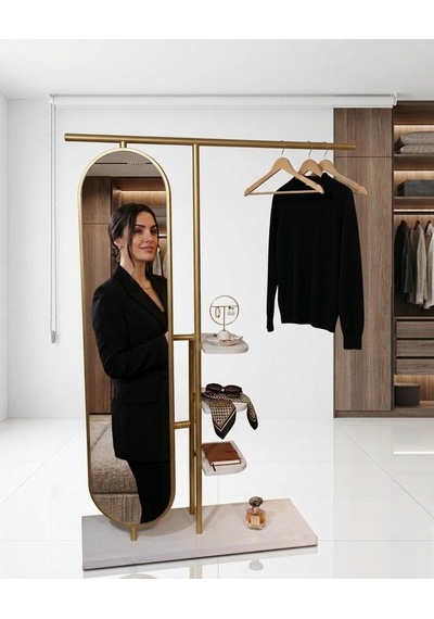 Modern Dilsiz Uşak Ayna Gold