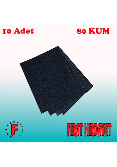 Tabaka Zımpara 80 Kum 10 Adet