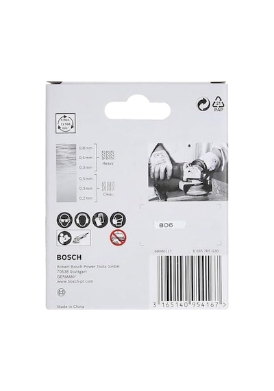 Professional 1 X Dalgalı Tencere Fırçası Clean Metal, X-lock, Ø 75 Mm, Tel Kalınlığı 0,3 Mm, Çap 115 Mm, Açılı Taşlama Makinesi Aksesuarı