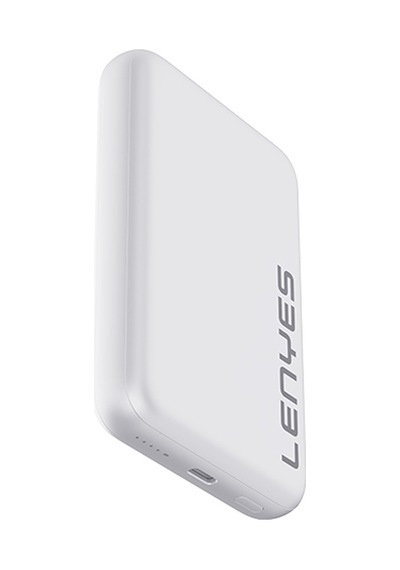Lenyes PW139D PD 20W 10000 mAh 15 W Ultra İnce Hızlı Şarj Özellikli Wireless Powerbank Beyaz