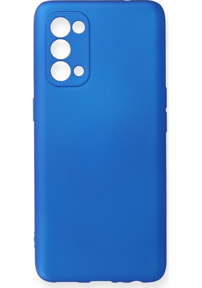 Newface Oppo Reno 5 Kılıf First Silikon Semeglbl - 58 - Mavi