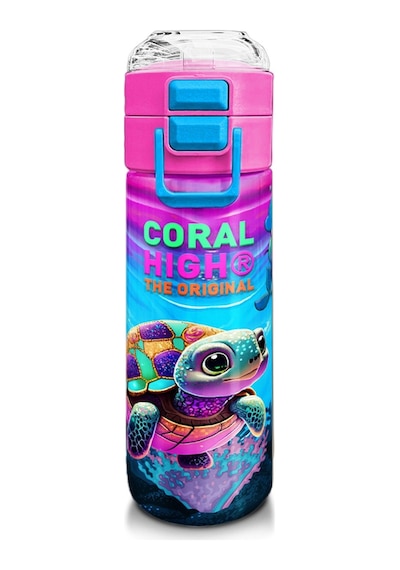 Coral High Kız Çocuk 500 Ml Okul Ve Günlük Paslanmaz Çelik Termos - Pembe Mor Kaplumbağa Desenli - Sızdırmaz Çok Renkli Coral High Kız Çocuk 500 Ml Okul Ve Günlük Paslanmaz Çelik Termos - Pembe Mor Kaplumbağa Desenli - Sızdırmaz Çok Renkli