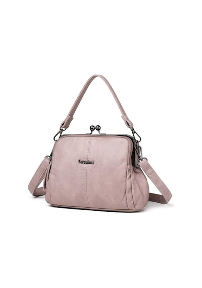 Smart Bags Yıkama Deri Burslu Postacı Kadın Çantası 21-k Barcelona 1903-7 Pudra