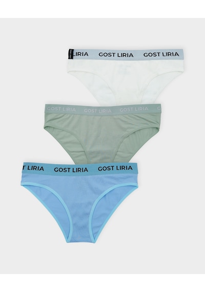 Gost Liria Dream Kadın Slip 3 Lü Paket - Çok Renkli Çok Renkli
