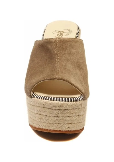Espadrilles Flash Velour Kahverengi Süet Deri 10 Cm Hasır Tabanlı Dolgu Topuklu Kadın Ayakkabı Kahve Rengi Espadrilles Flash Velour Kahverengi Süet Deri 10 Cm Hasır Tabanlı Dolgu Topuklu Kadın Ayakkabı Kahve Rengi
