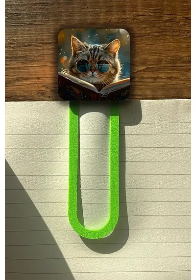 Tarz Kedi Kitap Ayracı