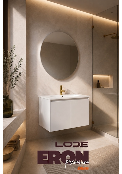 Premium Eron 80 Cm Banyo Dolabı Mat Beyaz Lake Blum Menteşe Cerastyle Ibiza Seramik Lavabo Ayna Dahil Lake Beyaz Premium Eron 80 Cm Banyo Dolabı Mat Beyaz Lake Blum Menteşe Cerastyle Ibiza Seramik Lavabo Ayna Dahil Lake Beyaz