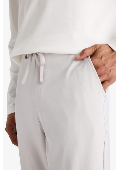 Defacto Defactofit Slim Fit Dar Kesim Standart Paça Sporcu Jogger Eşofman Altı D7238ax25augr94 Gri