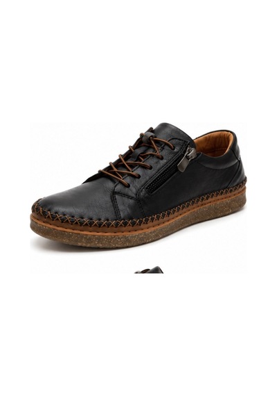 N Napa Shoe Np.8207.siyah Deri Ayakkabı