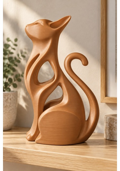 Modern Kedi Figürlü Dekoratif Biblo 88081095
