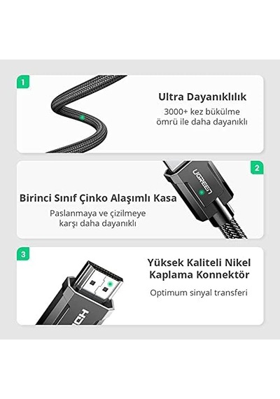 8k Hdmı 2.1 Kablo 1.5 Metre