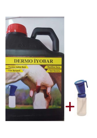 Sağım Sonrası Meme Dezenfektanı Dermo Iyobar 5 Lt + Dezenfekte Kabı