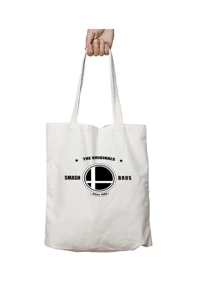 Art Hediye Smash Bros İki Tarafı Kalıcı Baskılı Yıkanabilir Çanta Çok Renkli