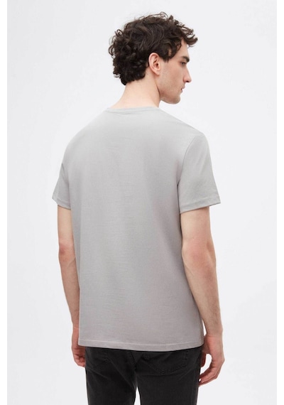 D's Damat Ds Damat Gri V Yaka %100 Pamuk T-shirt 4HC141996755M Gri