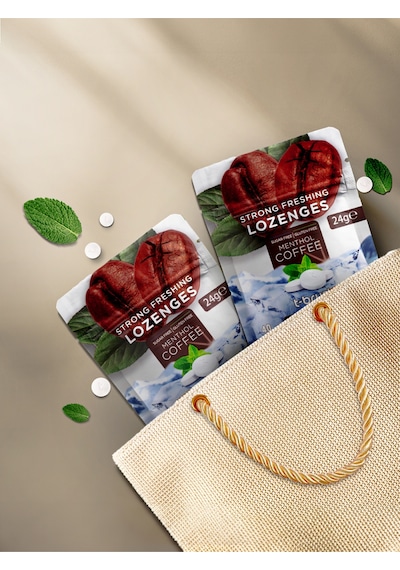 Tbrush Kahve ve Nane Aromalı Ferahlatıcı Ağız Pastili - Alkolsüz ve Şekersiz (10 Paket)