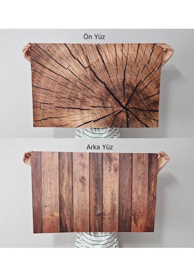 Ürün , Yemek , Reklam Vb. Çekimleri İçin 57x87cm Çift Taraflı Backdrop Fotograf Zemini Fonu No.55