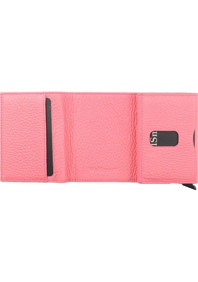 Walsmart Pro Cover Floater Akıllı Mekanizmalı Deri Cüzdan Pembe