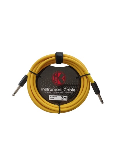 Kirlin Ip-241ye Gitar Kablosu 3 Metre Enstruman Kablosu Sarı 24 Awg Pro Audio Cable