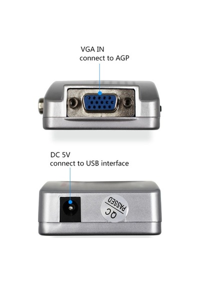 Primex Sl-av201 Vga To Vıdeo Çevirici, Vga To Svideo, Rca Görüntü Çevirici