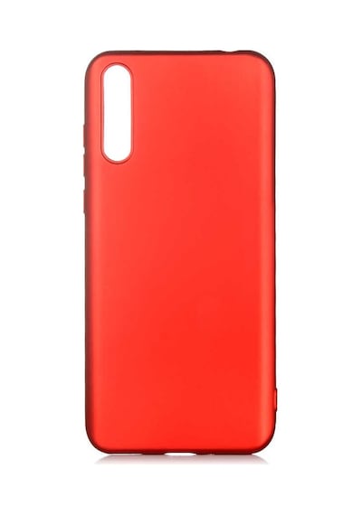 Ekılıf - Huawei P Smart S Y8p Uyumlu Kılıf Mat Soft Premier Silikon Kapak - Kırmızı