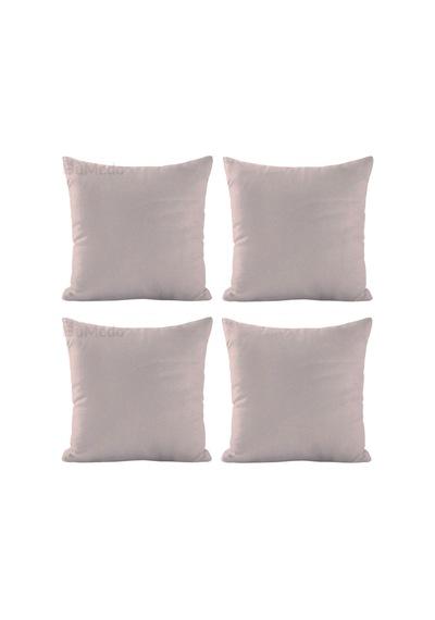 Tr Soho Kumaş Dekoratif Kırlent Yastık Kılıfı - 42 X 42 Cm 4, Vizon Genel