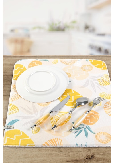 Bulaşık Kurutma Matı 42x50 Cm Pedi Kurulama Bezi Örtüsü Mf-071