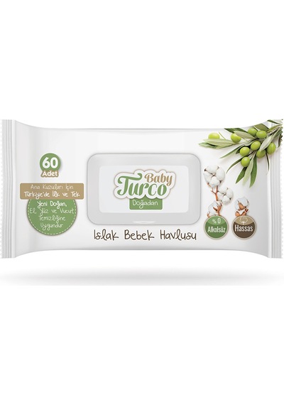 Baby Turco Doğadan Bebek Islak Mendil 3 X 60 Adet
