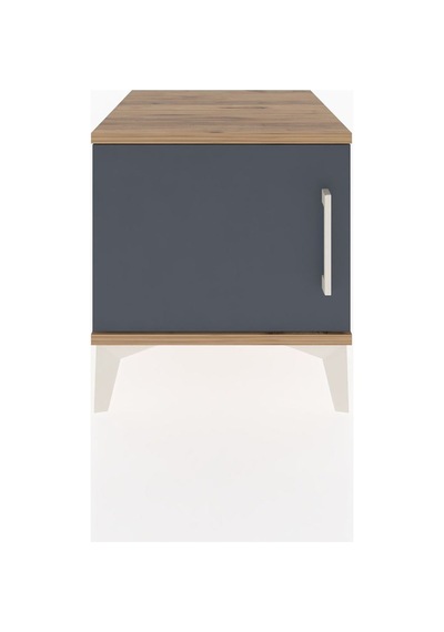 Hyperion Komodin Tek Kapaklı 44x44x48 Çam-antrasit Çam