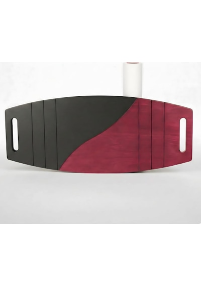Siyah/kırmızı Denge Tahtası Balance Roller Board Çift Fonksiyonlu Sörf Eğitim Tahtası Kaykay Eğitim Tahtası 73 Çok Renkli