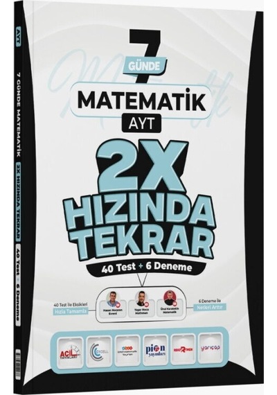 Ders Platosu Ayt Matematik 7 Günde 2x Hızında Tekrar Deneme
