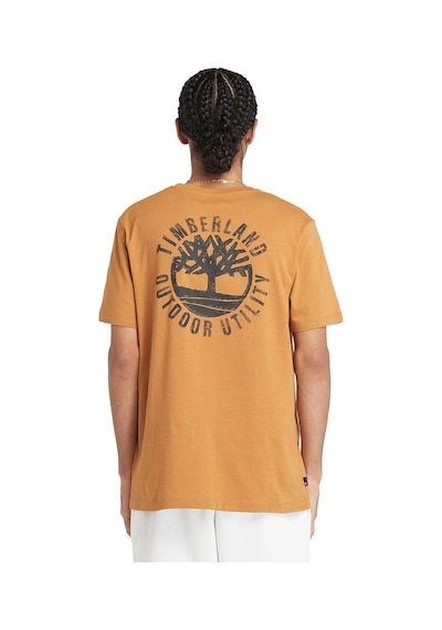Timberland Short Sleeve Back Logo Gr Kahverengi Erkek Kısa Kol T-Shirt 000000000101988871