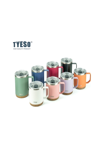 Tyeso Venus Mug Vakumlu Paslanmaz Çelik Termal Kapaklı 530ml Lacivert